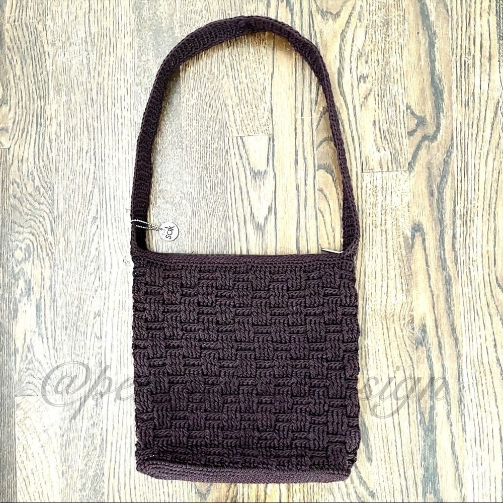 The Sak Crocheted Chocolate Brown Bag
